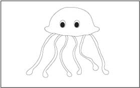 Jellyfish 1 Coloring Page