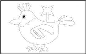 Cock Coloring Page