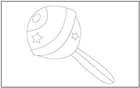 Rattle Coloring Page