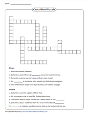 Crossword Puzzle for Kids