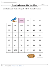 Counting Backward by 10s