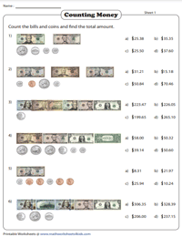 Counting U.S. Money | MCQ