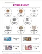UK Coins and Notes
