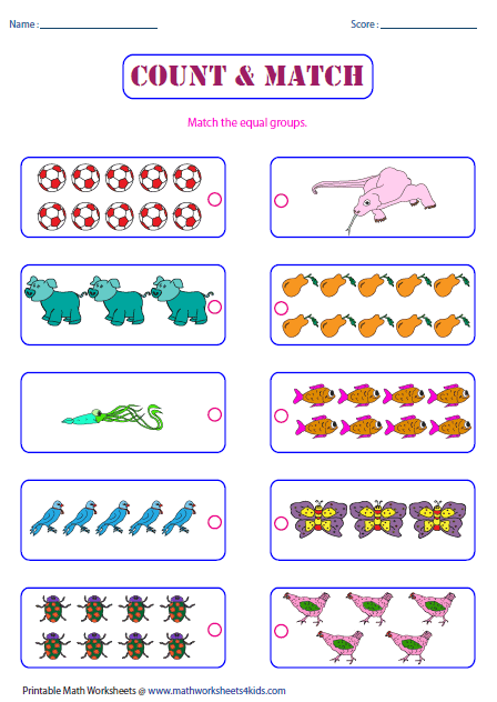 Equivalent Representations Of Numbers Worksheets