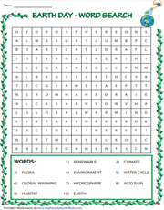 Earth Day | Word Search