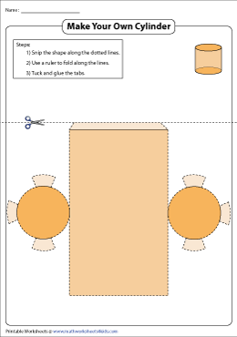 Foldable Net of a Cylinder