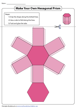 Foldable Net of a Hexagonal Prism