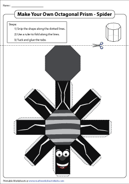 Net of an Octagonal Prism | Spider