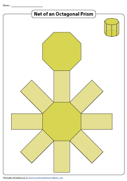 Net of an Octagonal Prism | Chart