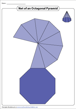 Net of an Octagonal Pyramid | Chart