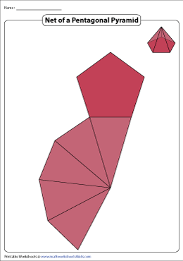 Net of a Pentagonal Pyramid | Chart
