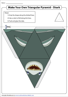Create Your Own 3D Triangular Pyramid Shark