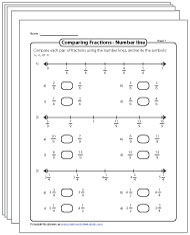 Comparing Fractions Worksheets