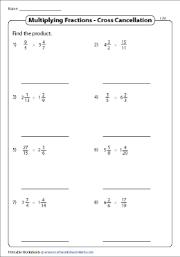 Multiplying Fractions and Mixed Numbers | Two Terms