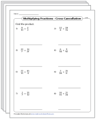 Multiplying Fractions with Cross Cancelling