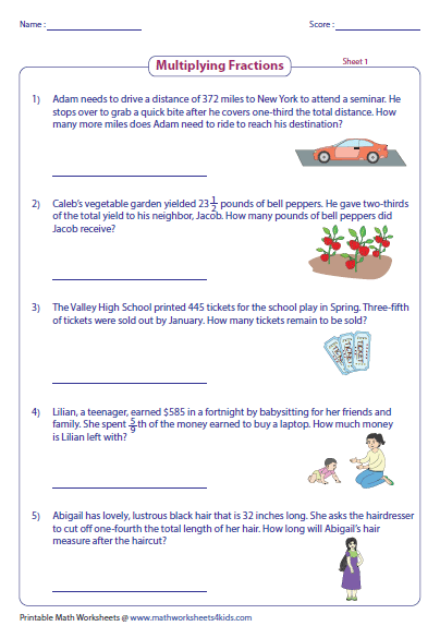 fraction-word-problems-worksheets