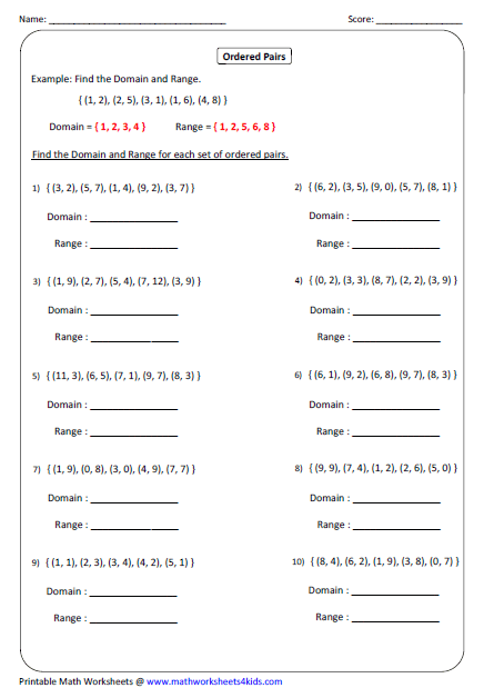 And domain key equations answer expressions 2 Grade 8