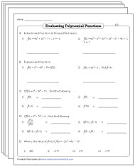 Evaluating Polynomial Functions