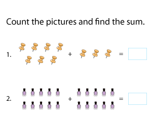 Addition within 20 Using Pictures