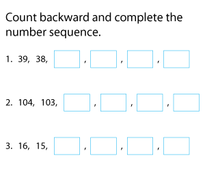 Counting Backward | Up to 120