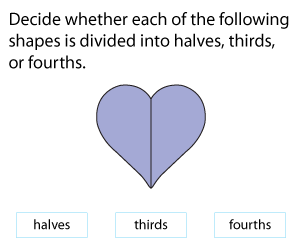 Identifying Halves, Thirds, and Fourths