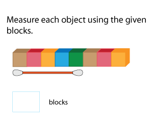 Measuring Lengths Using Blocks