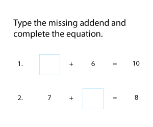 Missing Addend in Addition Equation