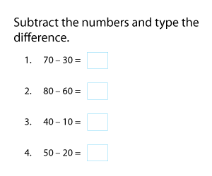 Subtracting Multiples of Tens