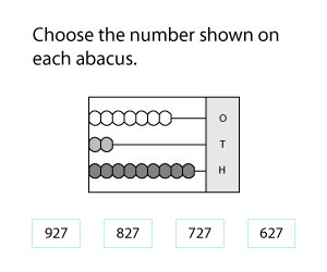 Reading 3-Digit Numbers on an Abacus