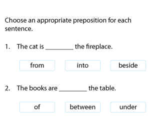 Completing Sentences with Prepositions