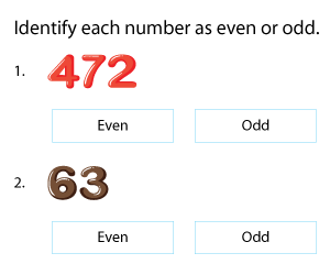 Identifying Even and Odd Numbers