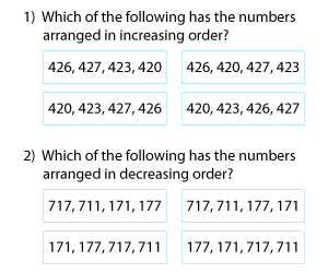 Ordering Three-Digit Numbers