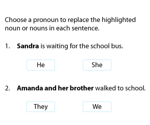 Replacing Nouns with Pronouns