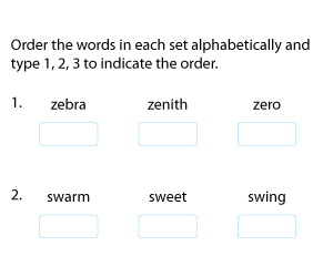 Ordering Words Alphabetically Based on the First Three Letters