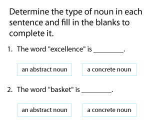 Identifying Abstract Nouns and Concrete Nouns