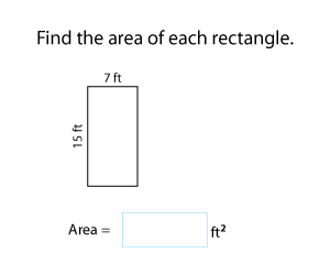 Area of Rectangles in Customary Units