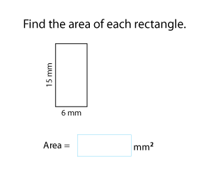 Area of Rectangles in Metric Units