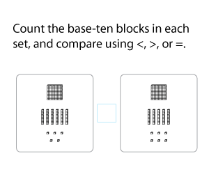 Comparing 3-Digit Numbers Using Base Ten Blocks