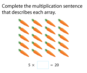 Completing Multiplication Sentences | Arrays