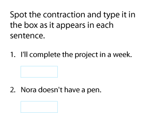 Recognizing Contractions in Sentences
