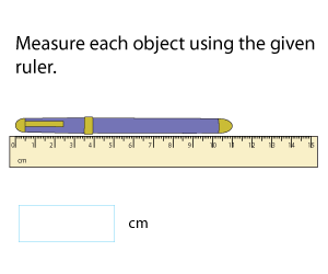 Measuring Length Using Rulers | Centimeters