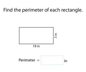 Perimeter of Rectangles in Customary Units