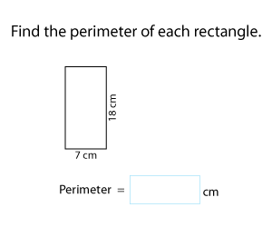 Perimeter of Rectangles in Metric Units