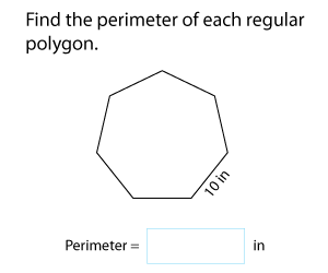 Perimeter of Regular Polygons | Customary Units