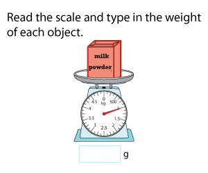 Reading Weighing Scales in Metric Units