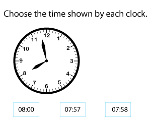 Telling Time to the Nearest Minute