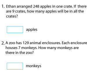 3-Digit by 1-Digit Multiplication | Word Problems