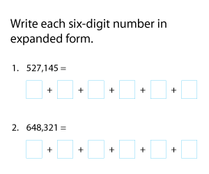 Writing 6-Digit Numbers | Expanded Form