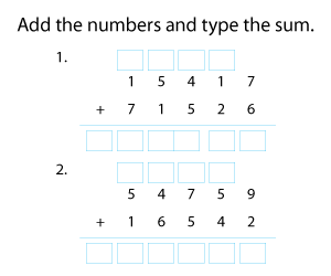 Adding 5-Digit Numbers
