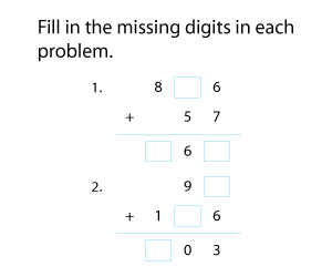 3-Digit Addition | Missing Digits